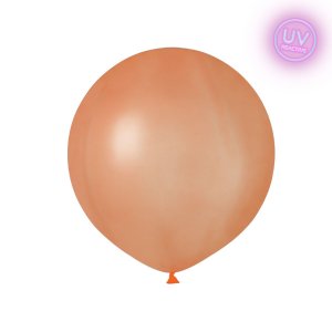 Lateksballonger - Neonoransje - UV-gld - 48 cm