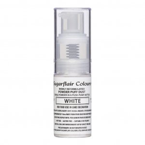 Spiselig spray - Pudderduft - Sugarflair - Hvit - 10 g Spiselig spray - Pudderduft - Sugarflair - Hvit - 10 g