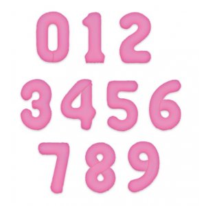 Ballongfigur - Neonrosa - 86 cm