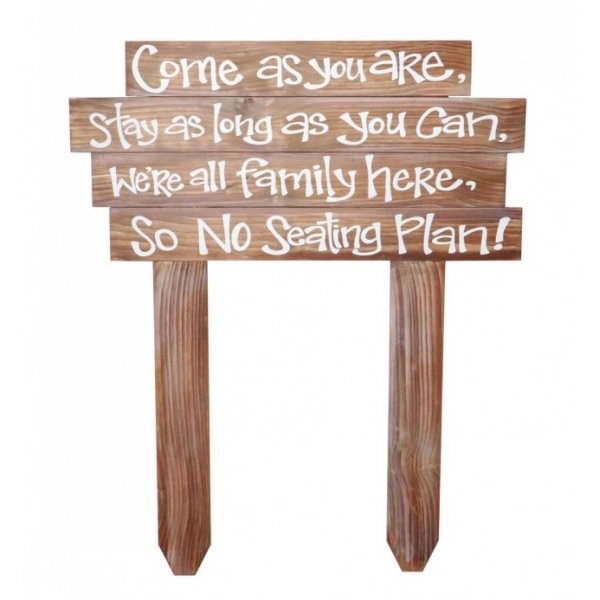 Bordplasseringsskilt - Tre - Vi er familie Bordplasseringsskilt - Tre - Vi er familie