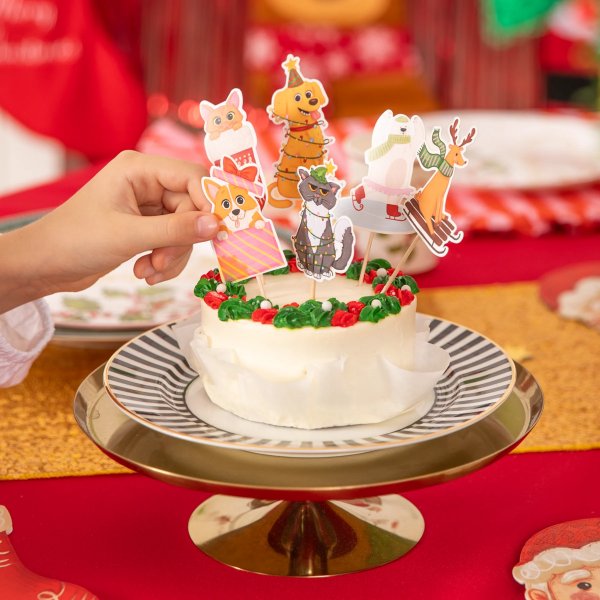 Kakespenner - Julemotiv - Dyr - 6-pakning Kakespenner - Julemotiv - Dyr - 6-pakning