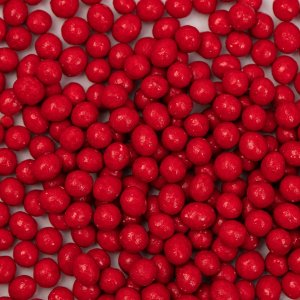 Sukkerperler - Røde - 4 mm - PME - 74 g Sukkerperler - Røde - 4 mm - PME - 74 g