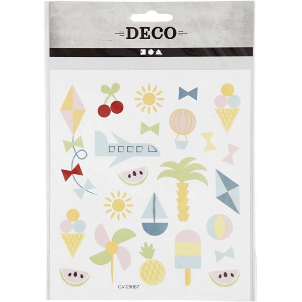 Klistremerker - Sommerferie - 15x16,5 cm Klistremerker - Sommerferie - 15x16,5 cm