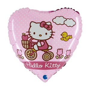 Folieballong - Hello Kitty - Sykkel - 46 cm Folieballong - Hello Kitty - Sykkel - 46 cm