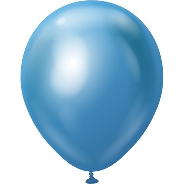 Ballonger ensfargede - Premium 30 cm - Blå Krom Ballonger ensfargede - Premium 30 cm - Blå Krom