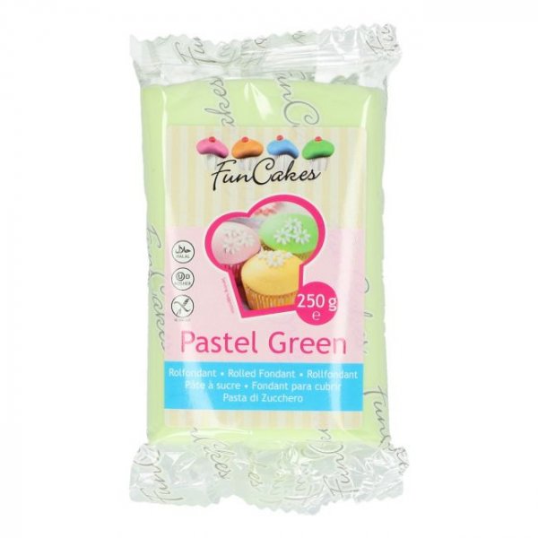Sukkerpasta - Pastellgrønn - 250 gram Sukkerpasta - Pastellgrønn - 250 gram