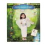 Englekostyme Barn M 110-120 cm Hvitt med S�lvdetaljer - Kostyme