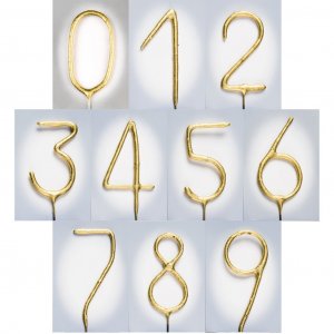 Sparkler - Nummer - Gull Sparkler - Nummer - Gull