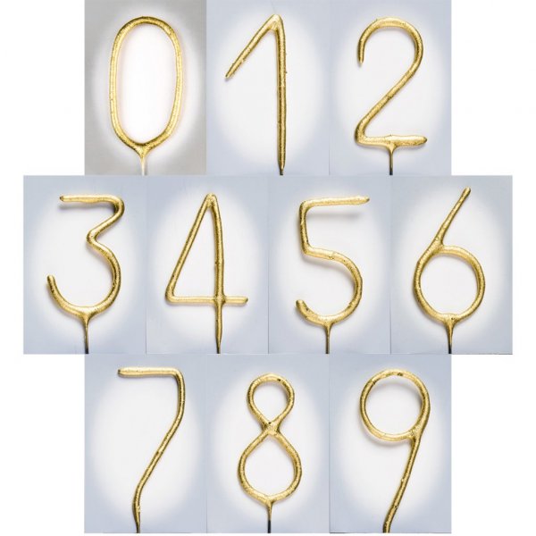 Sparkler - Nummer - Gull Sparkler - Nummer - Gull