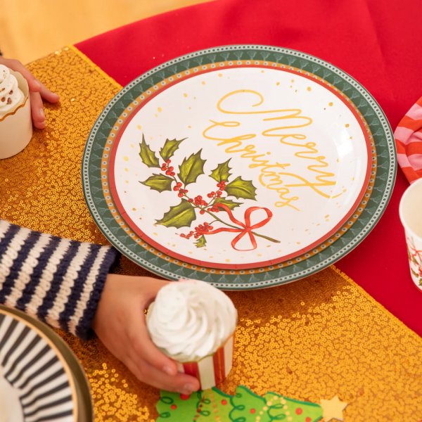 Papptallerkener - God Jul - 23 cm - 10-pakning Papptallerkener - God Jul - 23 cm - 10-pakning