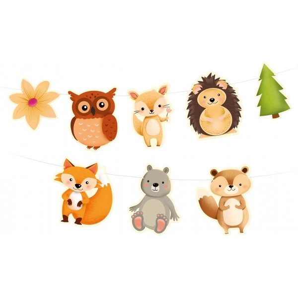 Girlander - Skogens venner - 200 cm