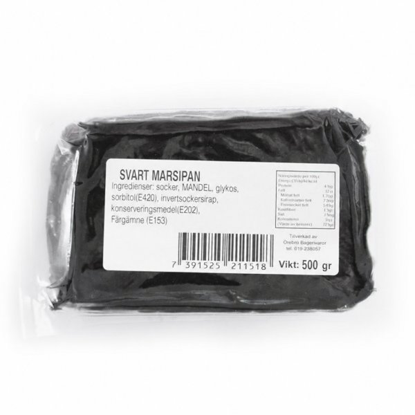 Marsipan Svart - 500g - Örebro Bakeri Marsipan Svart - 500g - Örebro Bakeri