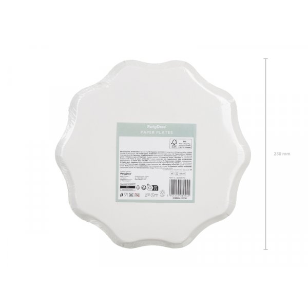 Rutete tallerkener - Mix - 23 cm Rutete tallerkener - Mix - 23 cm