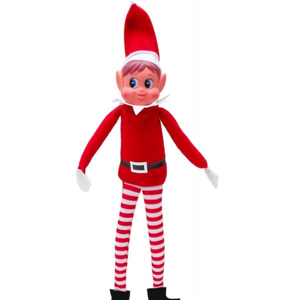 Nisse på hylle - 30 cm - Rød - Nisse/Jente Nisse på hylle - 30 cm - Rød - Nisse/Jente