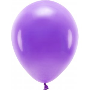 Ensfargede ballonger - ko 30 cm - Lilla - 10-pakning