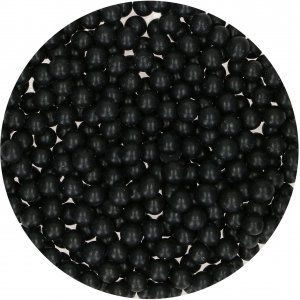 Sukkerperler - Store - Svarte - Funcakes - 80 g