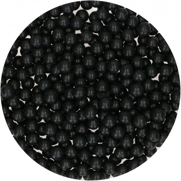 Sukkerperler - Store - Svarte - Funcakes - 80 g Sukkerperler - Store - Svarte - Funcakes - 80 g