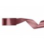 Satengb�nd - M�rk rusten rosa - (Bredde: 25 mm) - 25 meter