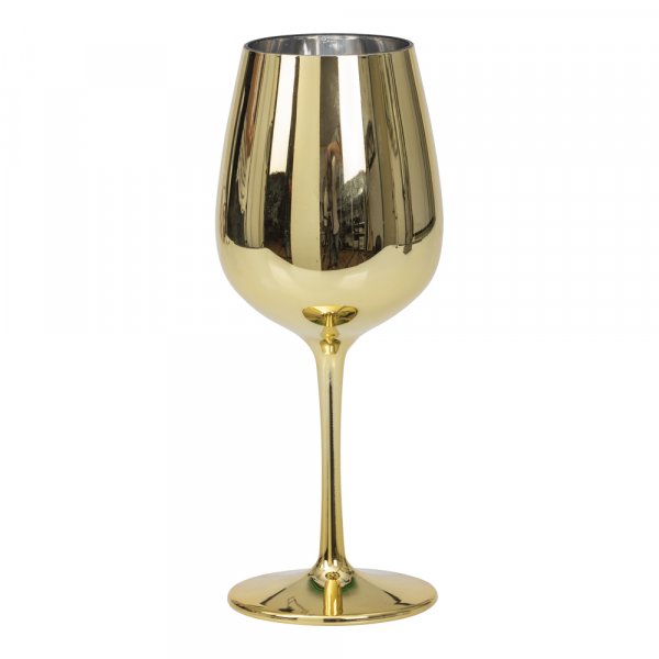 Vinglass - Gull metallisk
