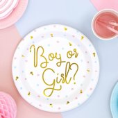 Borddekking med kjønnsavsløring Borddekking med kjønnsavsløring