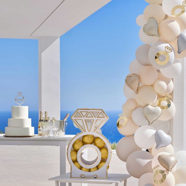 Ballongstativ - Forlovelsesring - Miniballonger Ballongstativ - Forlovelsesring - Miniballonger