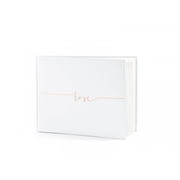 Gjestebok - Kjærlighet - Rosegull Gjestebok - Kjærlighet - Rosegull