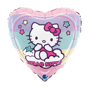 Folieballong - Hello Kitty - Regnbue - 46 cm Folieballong - Hello Kitty - Regnbue - 46 cm