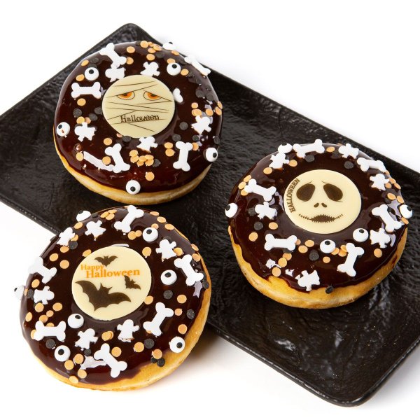 Sjokoladedekorasjon Halloween Ø3,8 cm - 12-pakning Sjokoladedekorasjon Halloween Ø3,8 cm - 12-pakning